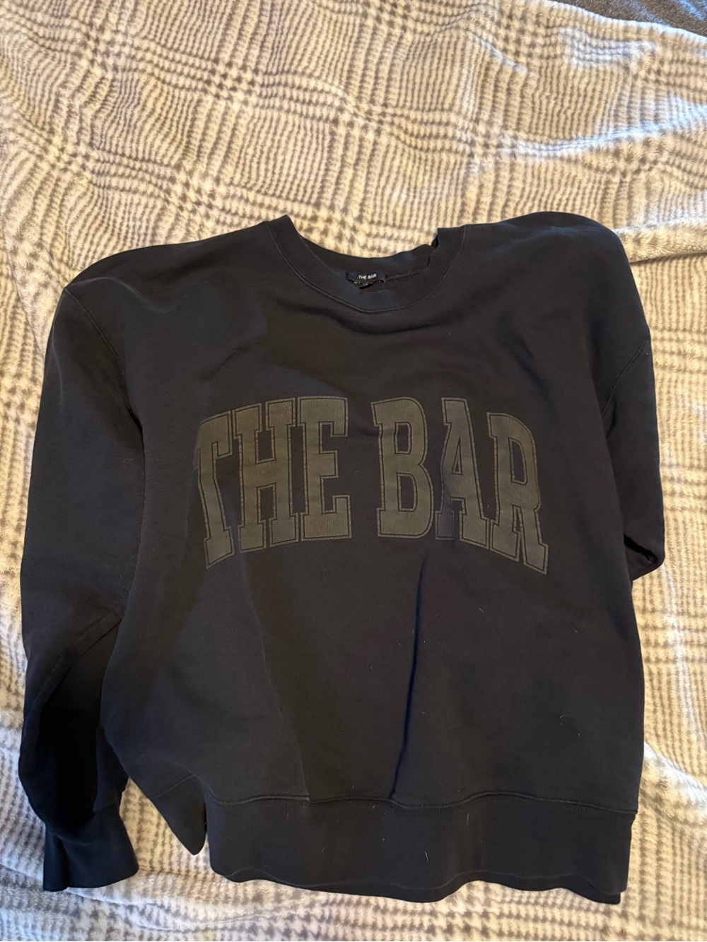 THE BAR Black Crewneck Sweater